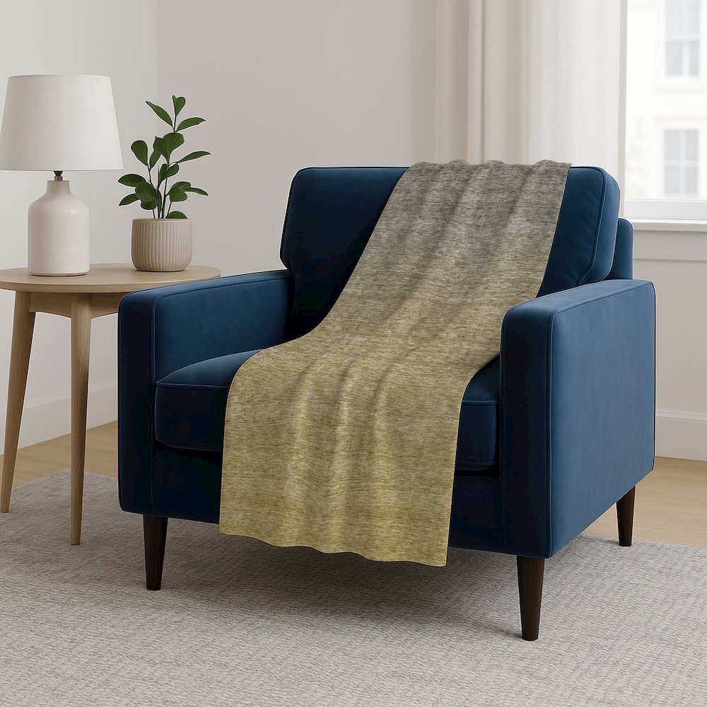 Premium Machine Washable ASB833 Gold 50" x 70" Sherpa Throw Blanket