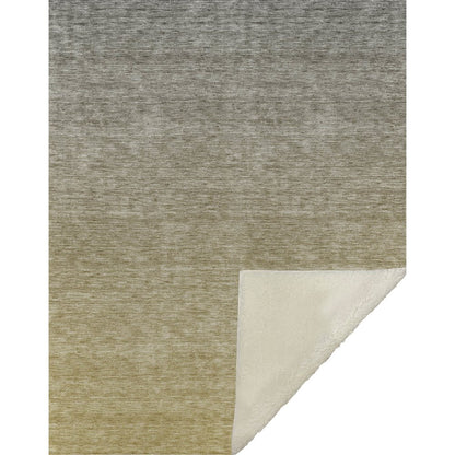 Premium Machine Washable ASB833 Gold 50" x 70" Sherpa Throw Blanket