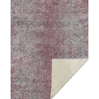 Premium Machine Washable ASB840 Merlot 50" x 70" Sherpa Throw Blanket