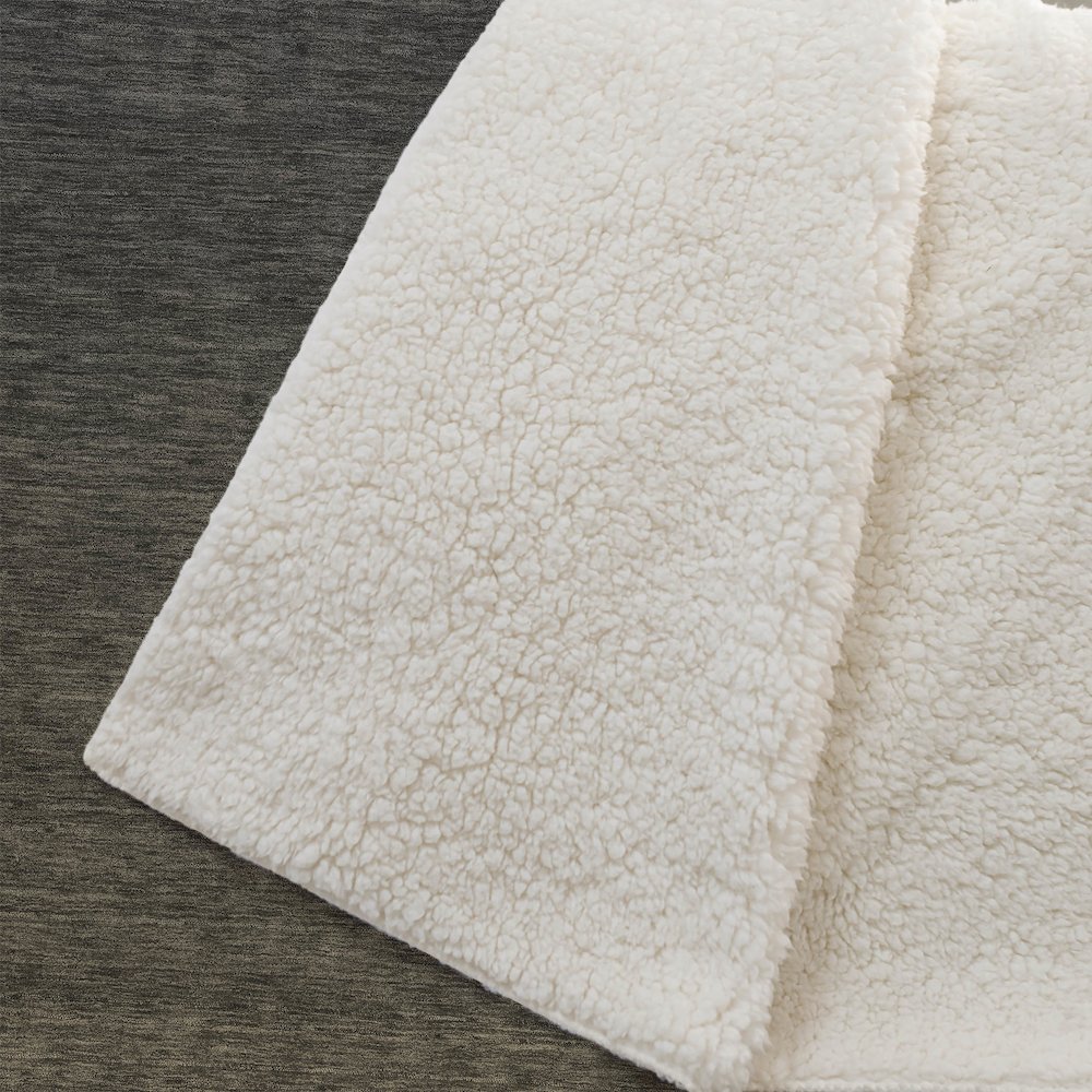 Premium Machine Washable ASB844 Chocolate 50" x 70" Sherpa Throw Blanket