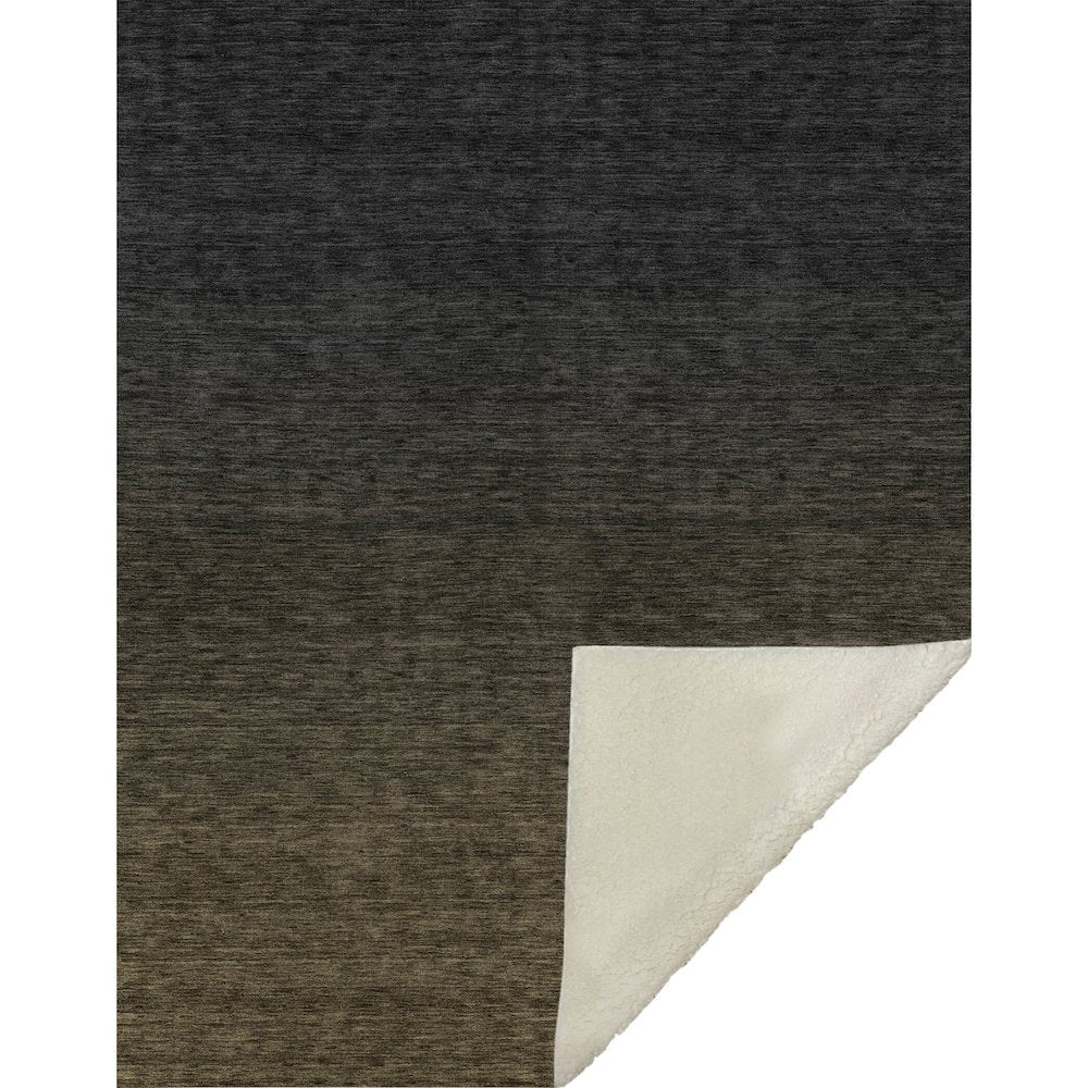 Premium Machine Washable ASB844 Chocolate 50" x 70" Sherpa Throw Blanket