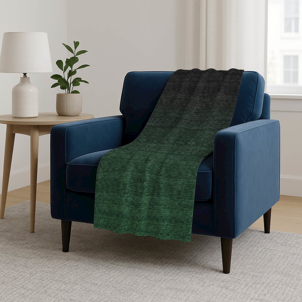 Premium Machine Washable ASB844 Emerald 50" x 70" Sherpa Throw Blanket