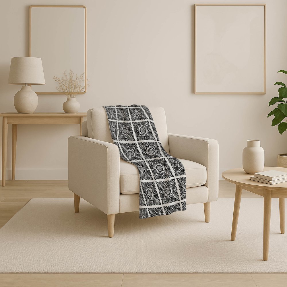 Premium Machine Washable ASB854 Ivory 50" x 70" Sherpa Throw Blanket