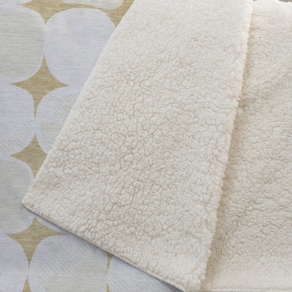 Premium Machine Washable ASB870 Gold 50" x 70" Sherpa Throw Blanket