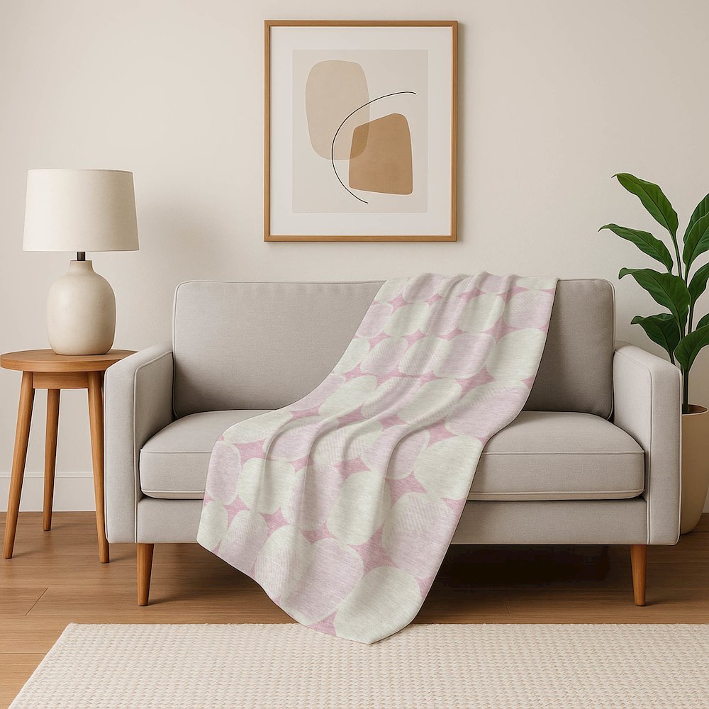 Premium Machine Washable ASB870 Pink 50" x 70" Sherpa Throw Blanket