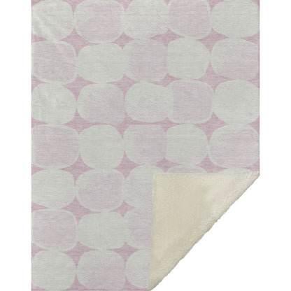 Premium Machine Washable ASB870 Pink 50" x 70" Sherpa Throw Blanket