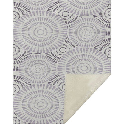 Premium Machine Washable ASB877 Lavender 50" x 70" Sherpa Throw Blanket