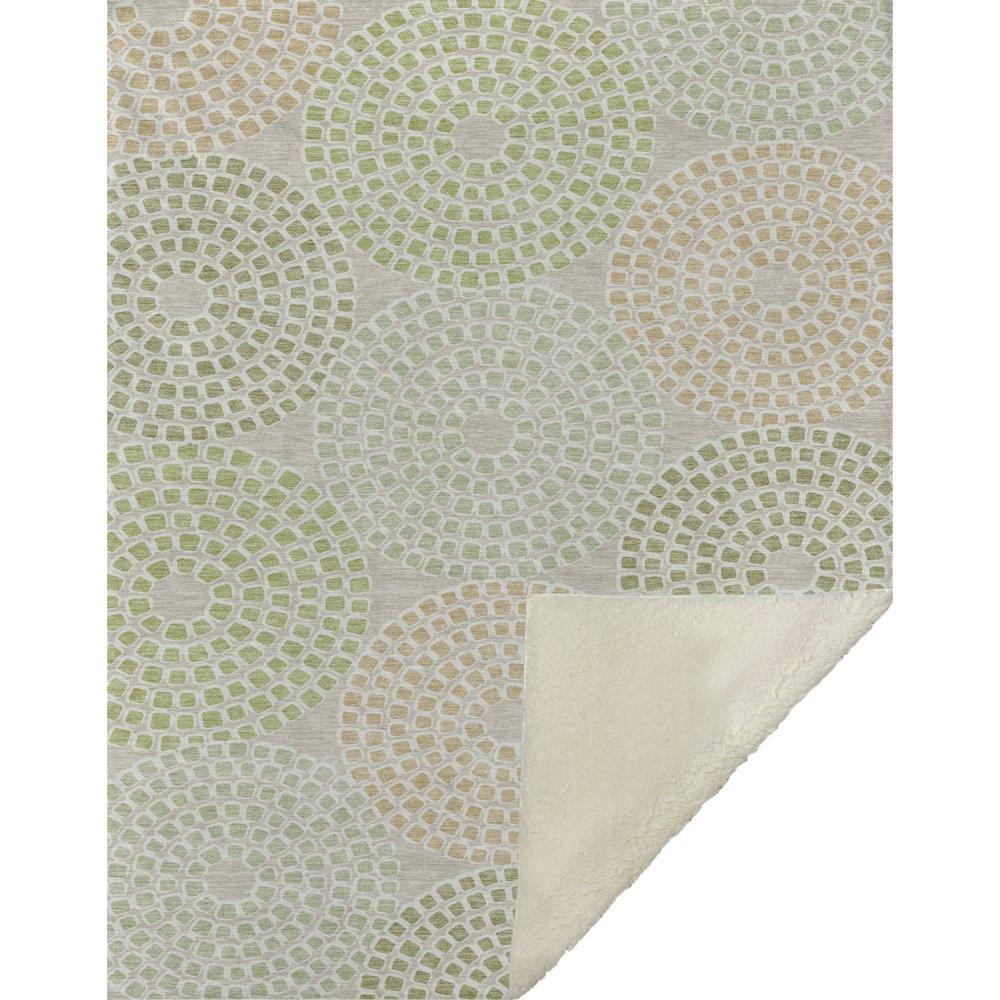 Premium Machine Washable ASB882 Aloe 50" x 70" Sherpa Throw Blanket