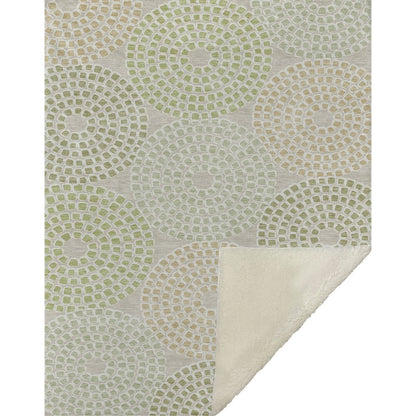 Premium Machine Washable ASB882 Aloe 50" x 70" Sherpa Throw Blanket