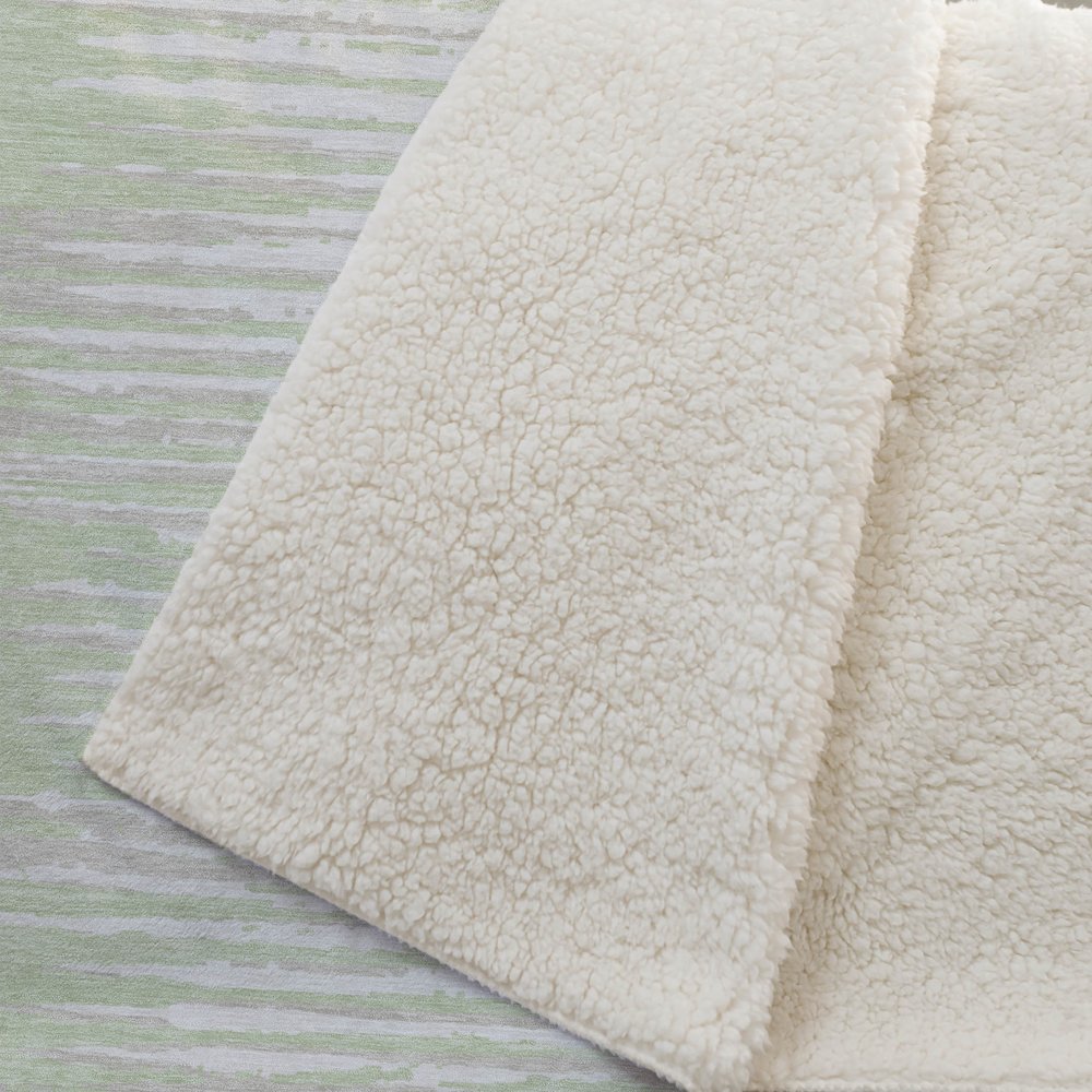 Premium Machine Washable ASB888 Aloe 50" x 70" Sherpa Throw Blanket