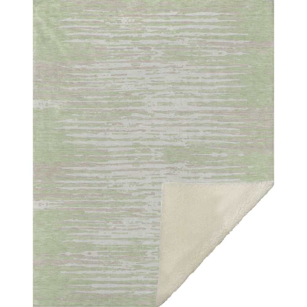 Premium Machine Washable ASB888 Aloe 50" x 70" Sherpa Throw Blanket