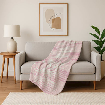 Premium Machine Washable ASB888 Pink 50" x 70" Sherpa Throw Blanket