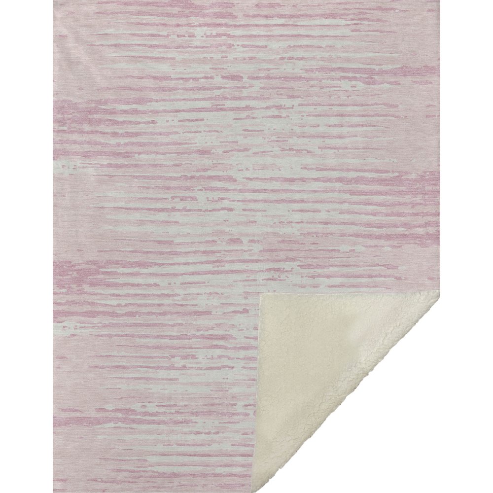 Premium Machine Washable ASB888 Pink 50" x 70" Sherpa Throw Blanket