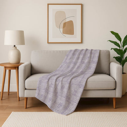 Premium Machine Washable ASB890 Lavender 50" x 70" Sherpa Throw Blanket