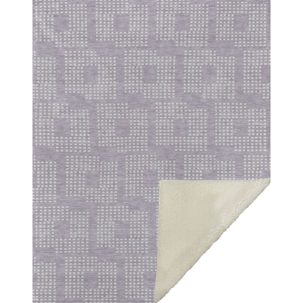 Premium Machine Washable ASB890 Lavender 50" x 70" Sherpa Throw Blanket