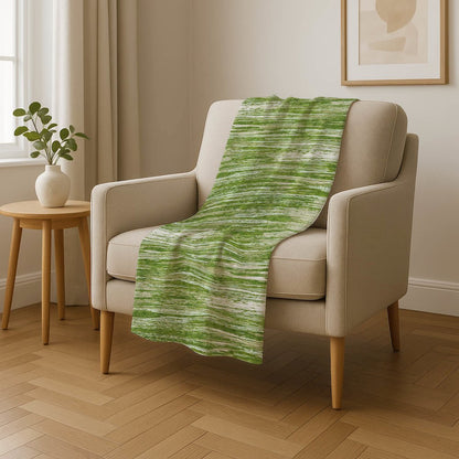 Premium Machine Washable ASB896 Green 50" x 70" Sherpa Throw Blanket
