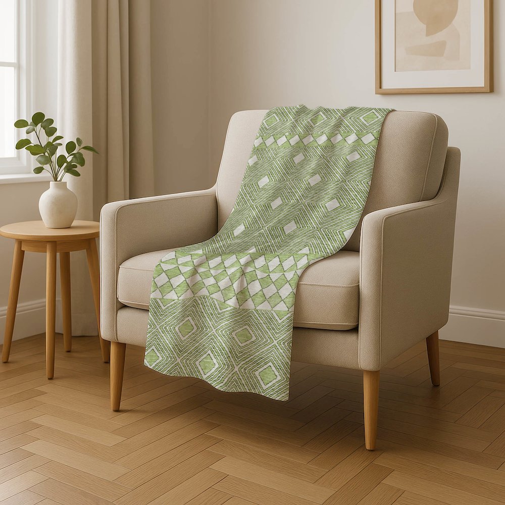 Premium Machine Washable ASB898 Aloe 50" x 70" Sherpa Throw Blanket