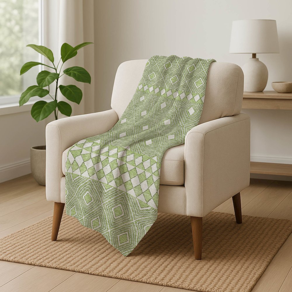 Premium Machine Washable ASB898 Aloe 50" x 70" Sherpa Throw Blanket
