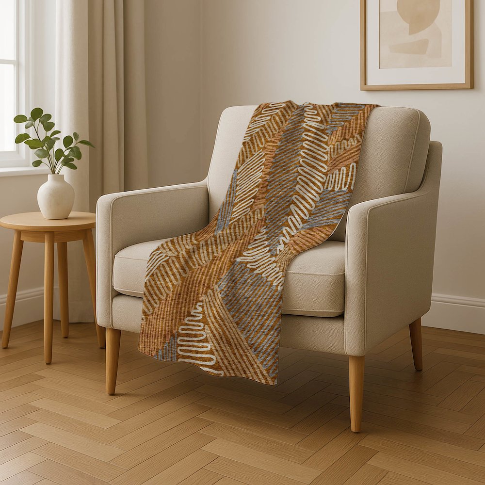 Premium Machine Washable ASB904 Paprika 50" x 70" Sherpa Throw Blanket
