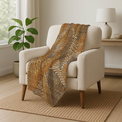 Premium Machine Washable ASB904 Paprika 50" x 70" Sherpa Throw Blanket