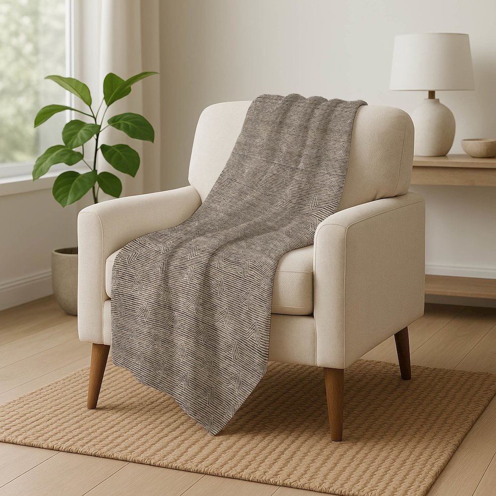 Premium Machine Washable ASB910 Brown 50" x 70" Sherpa Throw Blanket