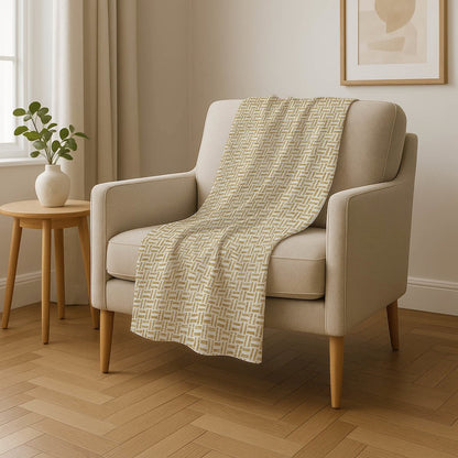Premium Machine Washable ASB911 Gold 50" x 70" Sherpa Throw Blanket