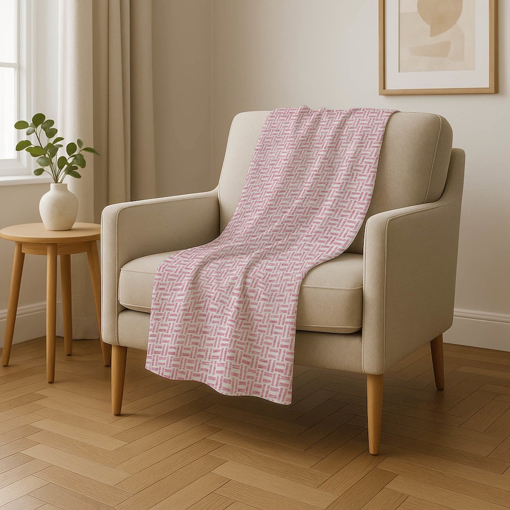 Premium Machine Washable ASB911 Pink 50" x 70" Sherpa Throw Blanket