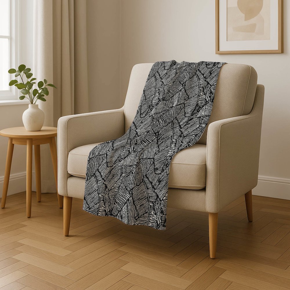 Premium Machine Washable ASB913 Black 50" x 70" Sherpa Throw Blanket