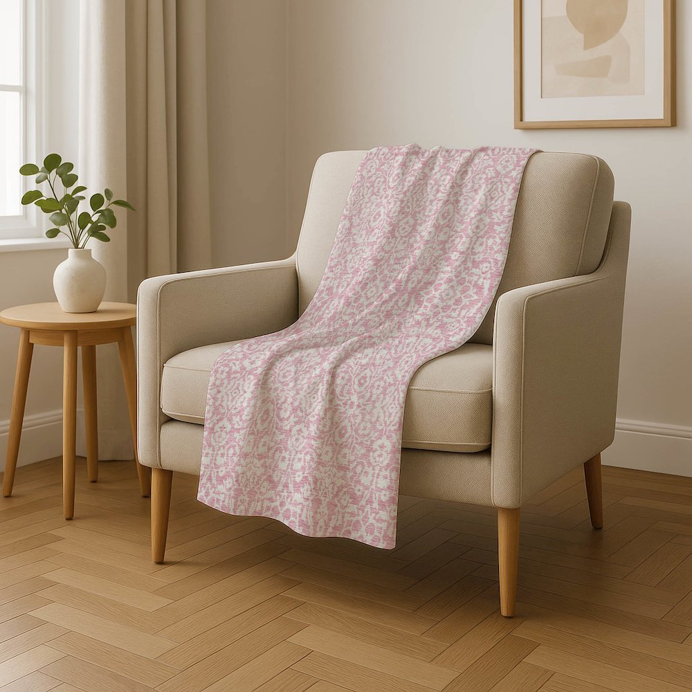 Premium Machine Washable ASB920 Pink 50" x 70" Sherpa Throw Blanket