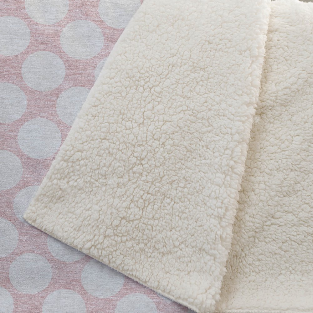 Premium Machine Washable ASB921 Pink 50" x 70" Sherpa Throw Blanket