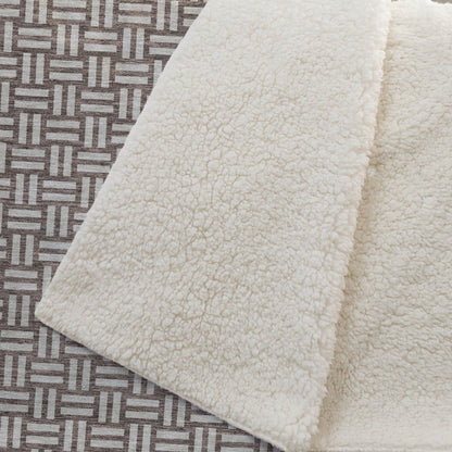 Premium Machine Washable ASB925 Brown 50" x 70" Sherpa Throw Blanket