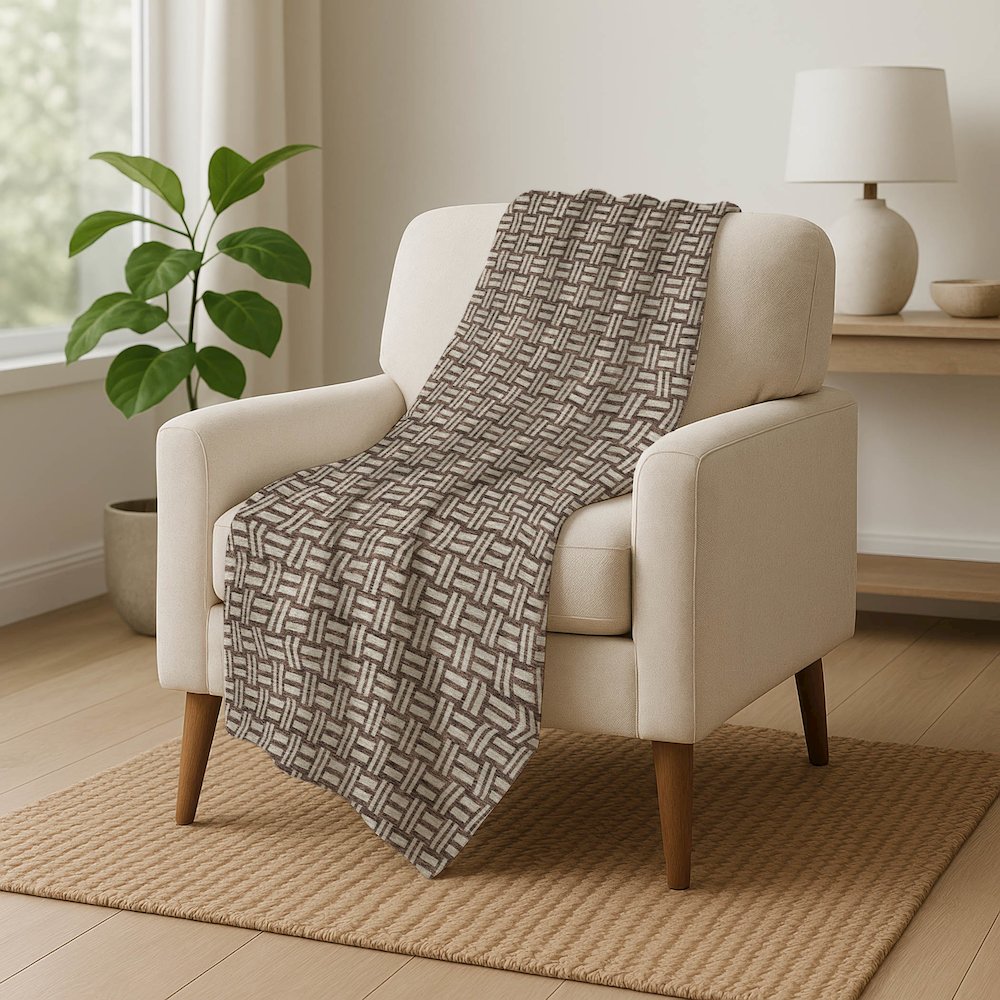 Premium Machine Washable ASB925 Brown 50" x 70" Sherpa Throw Blanket