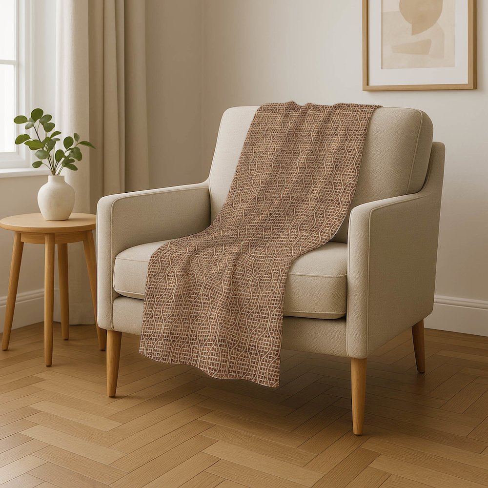 Premium Machine Washable ASB926 Paprika 50" x 70" Sherpa Throw Blanket