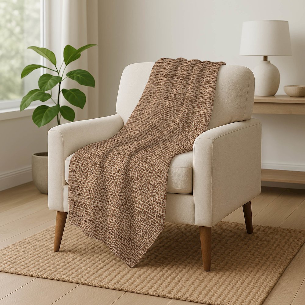 Premium Machine Washable ASB926 Paprika 50" x 70" Sherpa Throw Blanket