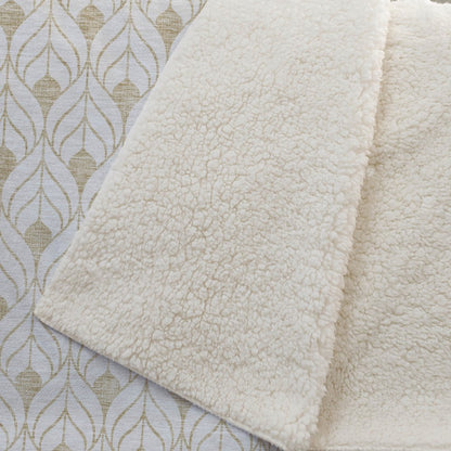 Premium Machine Washable ASB927 Gold 50" x 70" Sherpa Throw Blanket