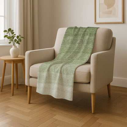 Premium Machine Washable ASB928 Green 50" x 70" Sherpa Throw Blanket