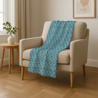 Premium Machine Washable ASB933 Teal 50" x 70" Sherpa Throw Blanket
