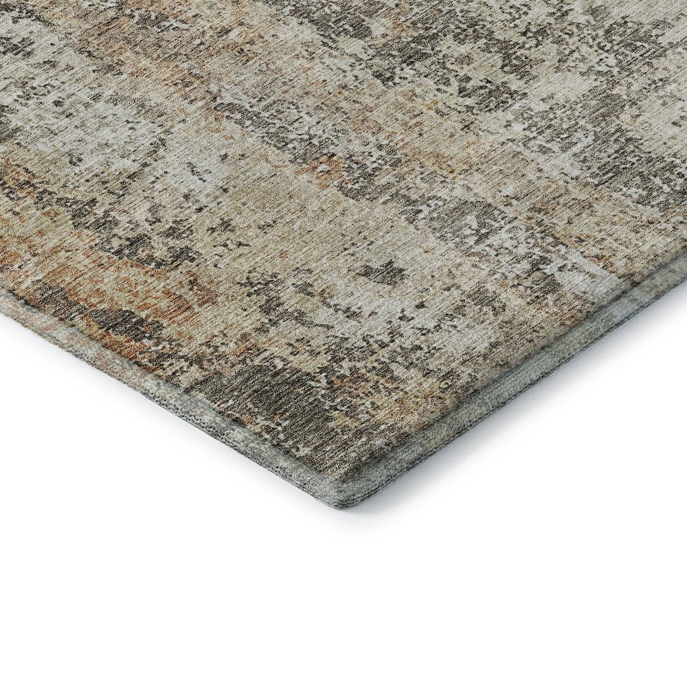 Luxury Washable Indoor/Outdoor Bresca Terracotta 1'8" x 2'6" Rug
