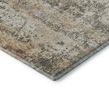 Luxury Washable Indoor/Outdoor Bresca Terracotta 1'8" x 2'6" Rug