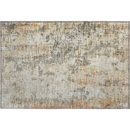 Luxury Washable Indoor/Outdoor Bresca Terracotta 1'8" x 2'6" Rug