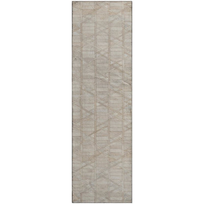 Luxury Washable Indoor/Outdoor Bozeman Linen 2'3" x 7'6" Runner Rug