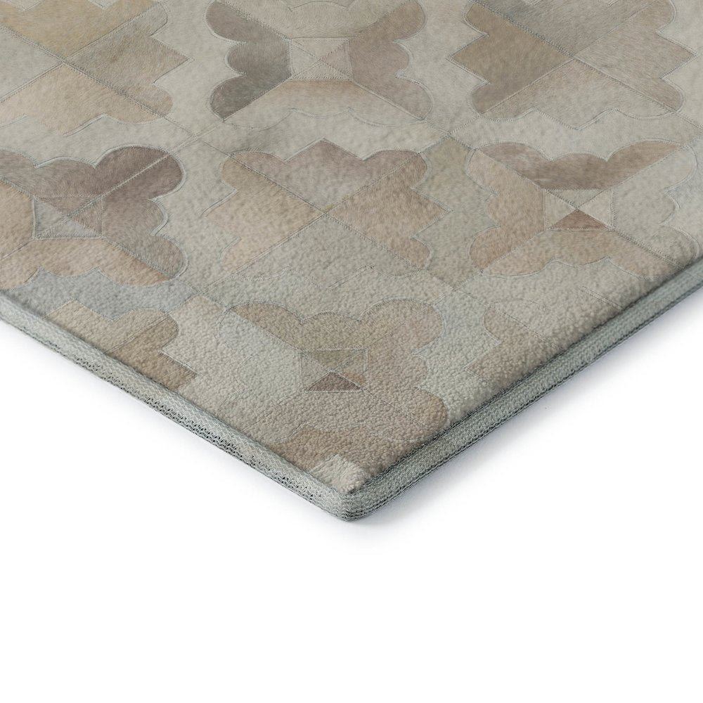 Luxury Washable Indoor/Outdoor Bozeman Linen 1'8" x 2'6" Rug