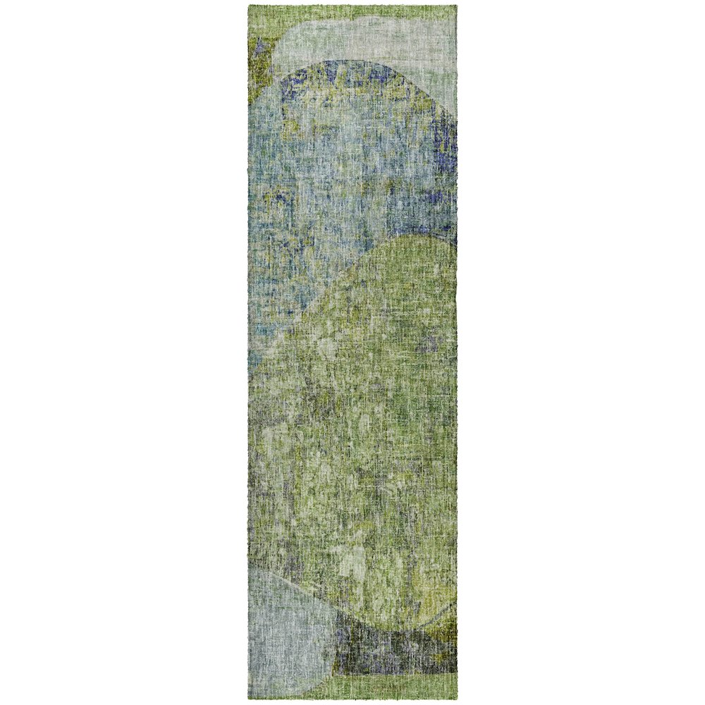 Luxury Washable Boca Aloe 2'3" x 7'6" Runner Rug