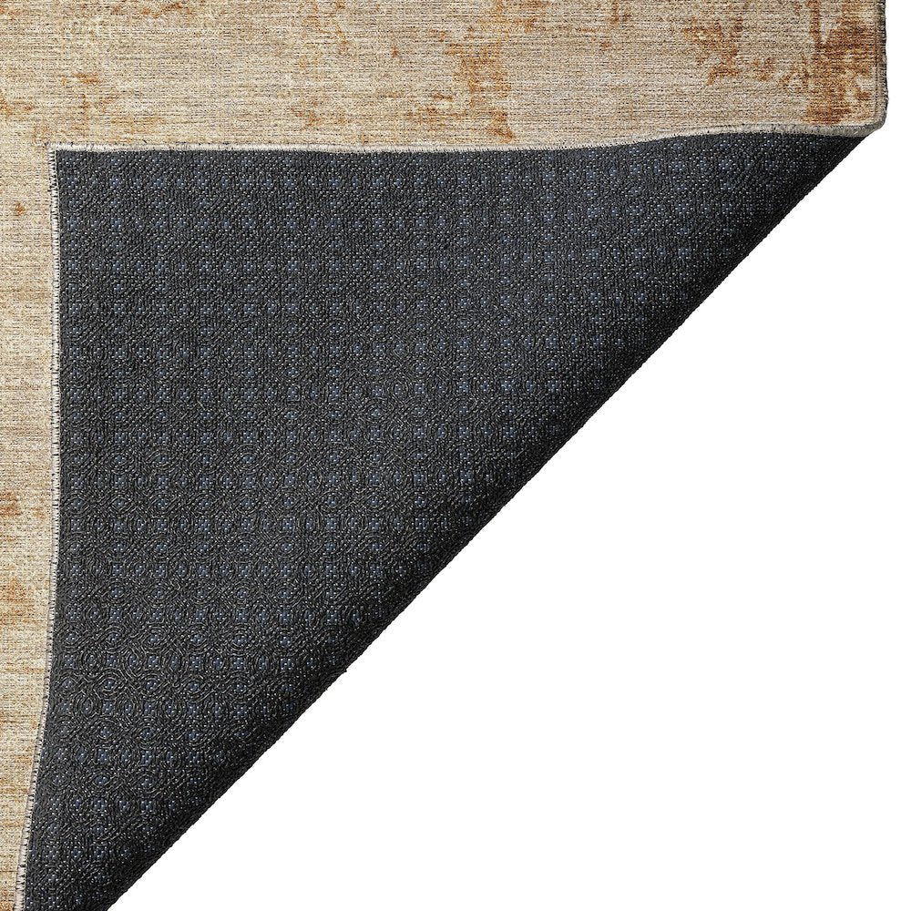 Luxury Washable Indoor/Outdoor Burano Copper 1'8" x 2'6" Rug