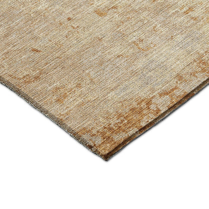 Luxury Washable Indoor/Outdoor Burano Copper 1'8" x 2'6" Rug