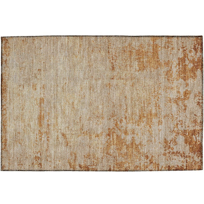 Luxury Washable Indoor/Outdoor Burano Copper 1'8" x 2'6" Rug