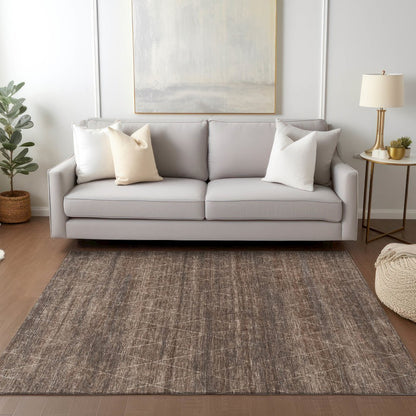 Luxury Washable Indoor/Outdoor Burano Coffee 2'6" x 3'10" Rug
