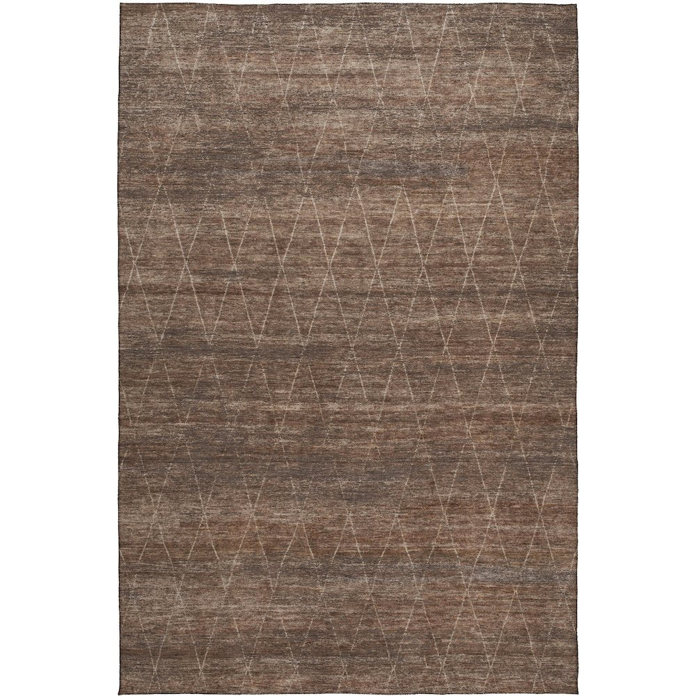 Luxury Washable Indoor/Outdoor Burano Coffee 2'6" x 3'10" Rug