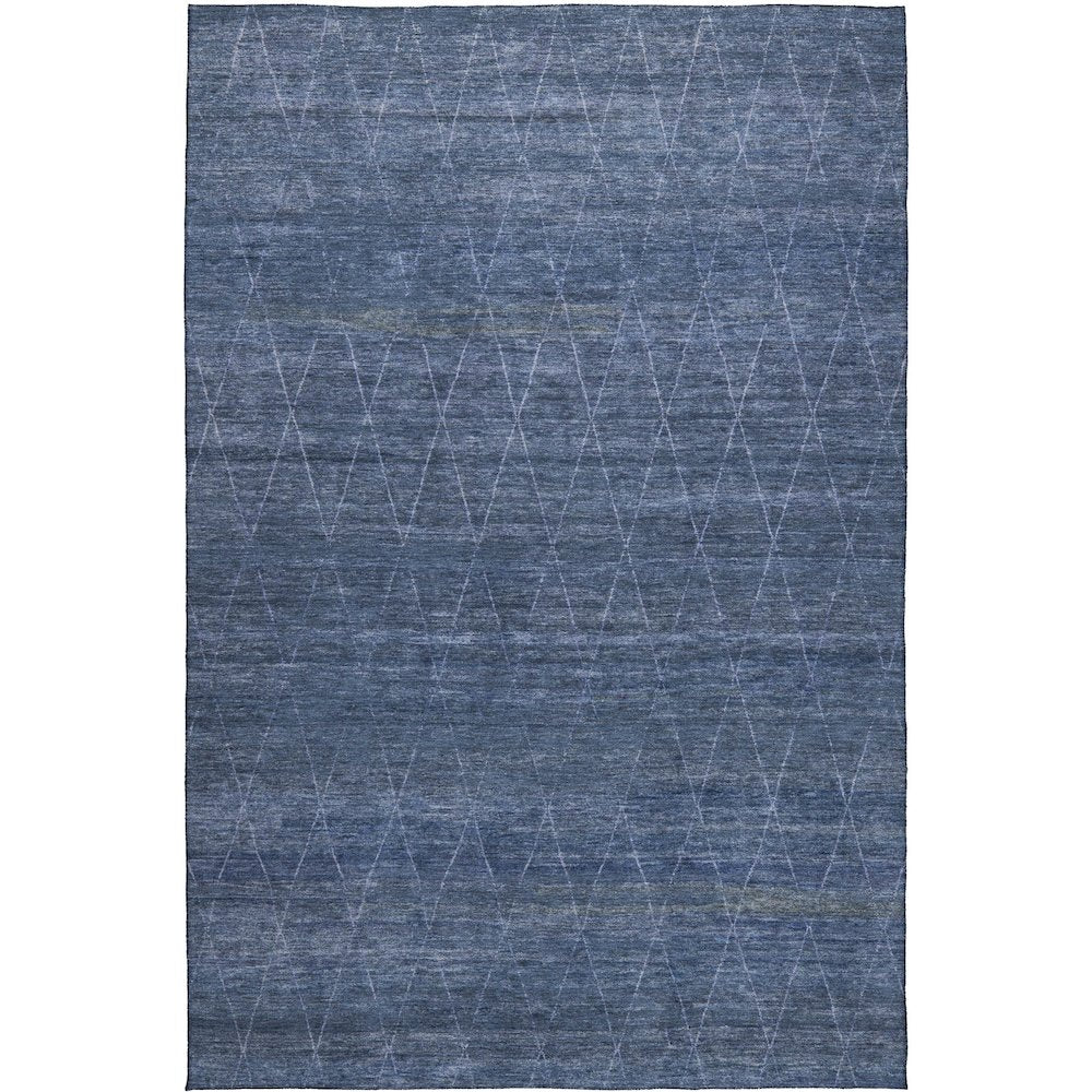 Luxury Washable Indoor/Outdoor Burano Navy 2'6" x 3'10" Rug