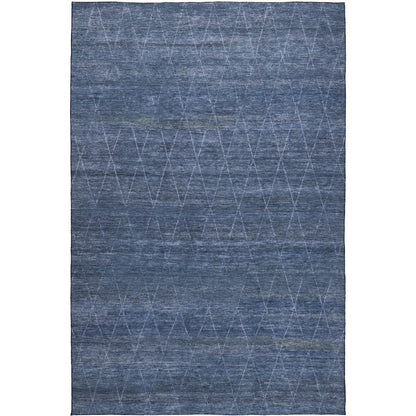 Luxury Washable Indoor/Outdoor Burano Navy 2'6" x 3'10" Rug